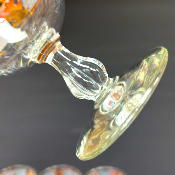 Mid Century Modern set of 4 Libbey “Starlyte” champagne/sherbet glasses - Picture 7 of 8